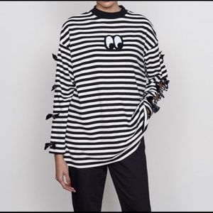 Lazy Oaf | Long Sleeve | Mock Neck | Bow Detail